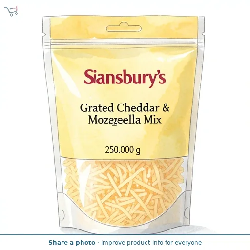 Sainsbury's Grated Cheddar & Mozzarella Mix 250g