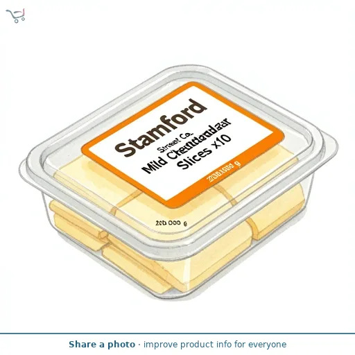 Stamford Street Co. Mild Cheddar Slices x10 200g