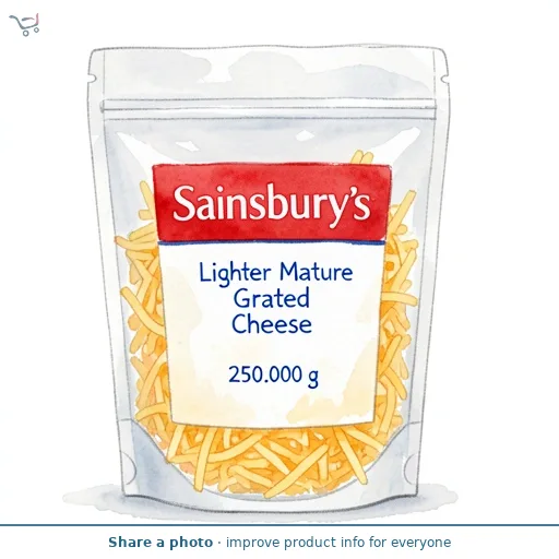 Sainsbury's Lighter Mature Grated Cheese 250g