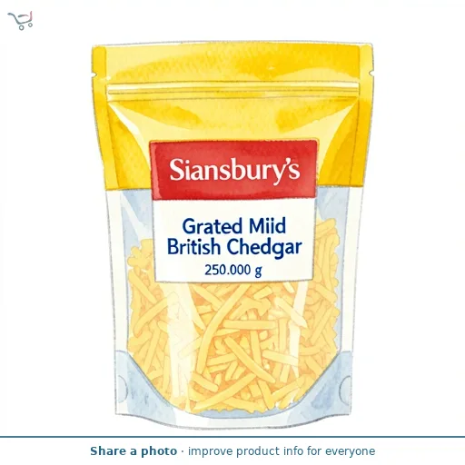 Sainsbury's Grated Mild British Cheddar 250g