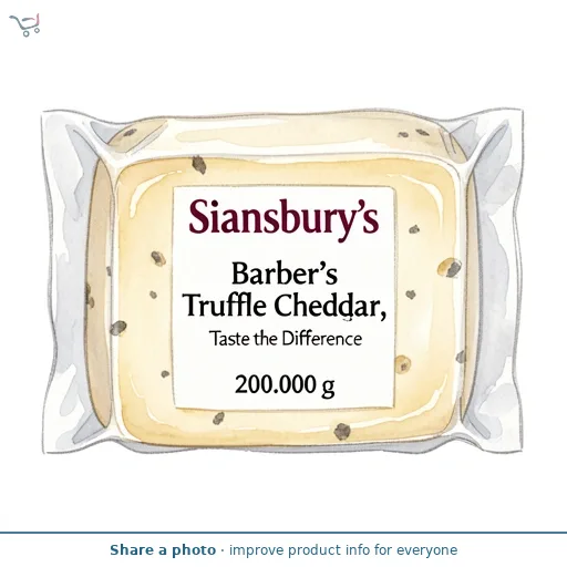 Sainsbury's Barber's Truffle Cheddar, Taste the Difference 200g