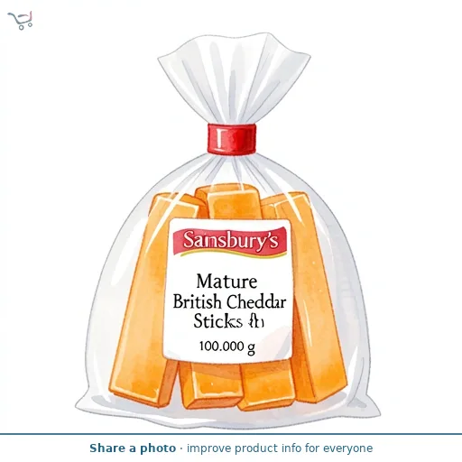 Sainsbury's Mature British Cheddar Sticks 5x20g