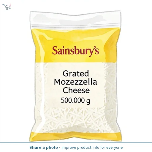 Sainsbury's Grated Mozzarella Cheese 500g
