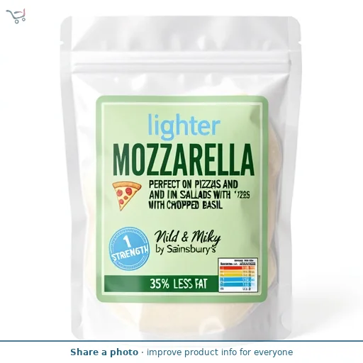Sainsbury's Lighter Mozzarella Cheese 125g