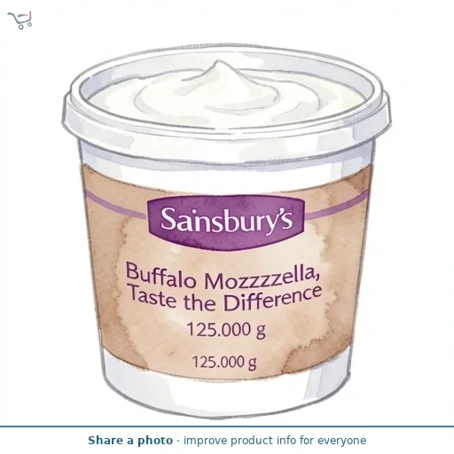 Sainsbury's Buffalo Mozzarella, Taste the Difference 125g