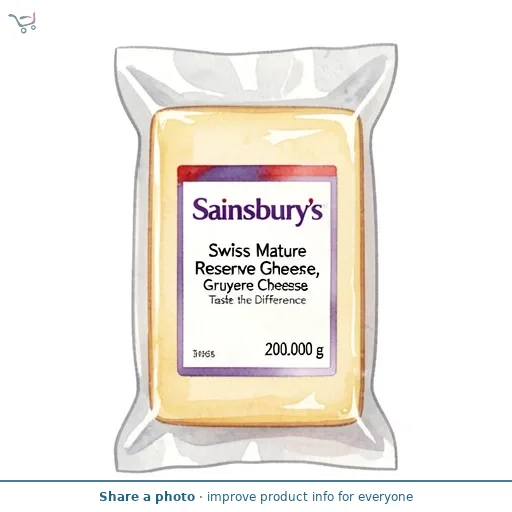 Sainsbury's Swiss Mature Reserve Gruyere Cheese, Taste the Difference 200g