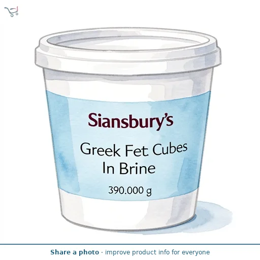 Sainsbury's Greek Feta Cubes In Brine 390g