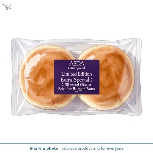 ASDA Extra Special Limited Edition Extra Special 2 Sliced Giant Brioche Burger Buns