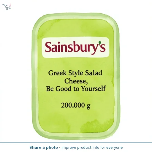 Sainsbury's Greek Style Salad Cheese, Be Good to Yourself 200g
