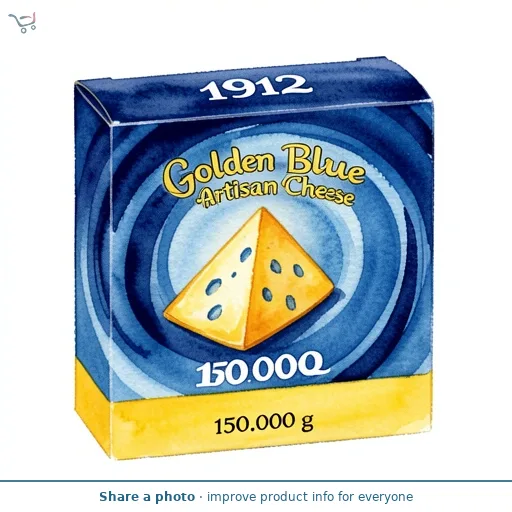 1912 Golden Blue Artisan Cheese 150g