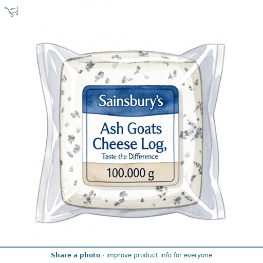 Sainsbury's Ash Goats Cheese Log, Taste the Difference 100g