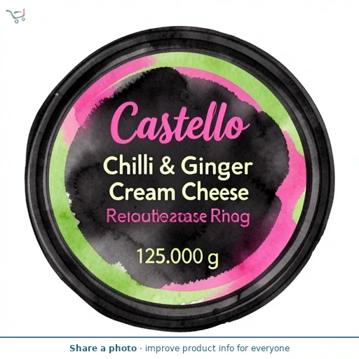 Castello Chilli & Ginger Cream Cheese Ring 125g