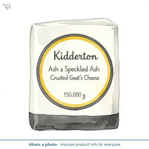 Kidderton Ash a Speckled Ash Crusted Goat's Cheese 150g