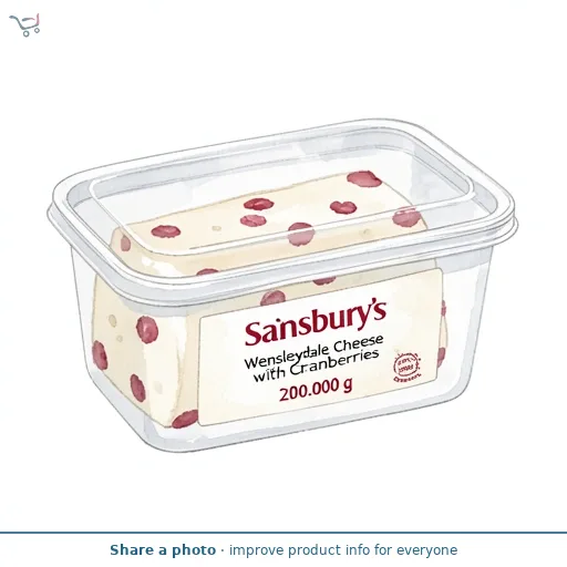 Sainsbury's Wensleydale Cheese with Cranberries 200g