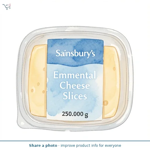 Sainsbury's Emmental Cheese Slices 250g