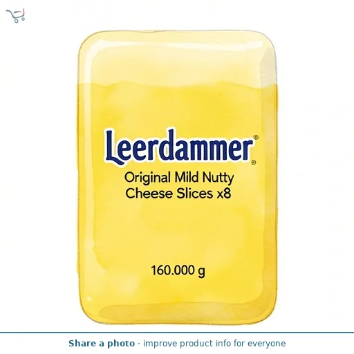 Leerdammer Original Mild Nutty Cheese Slices x8 160g
