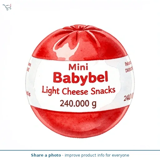 Mini Babybel Light Cheese Snacks 12x20g
