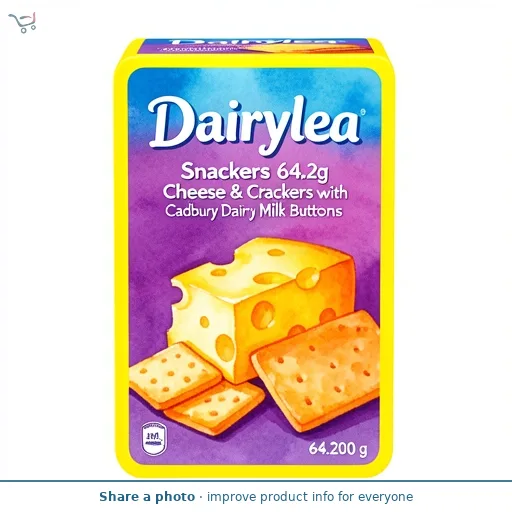 Dairylea Snackers 64.2g Cheese & Crackers with Cadbury Dairy Milk Buttons