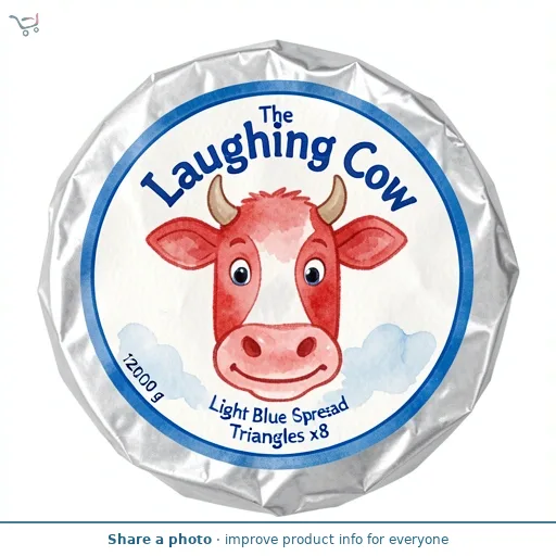 The Laughing Cow Light Blue Cheese Spread Triangles x8 120g