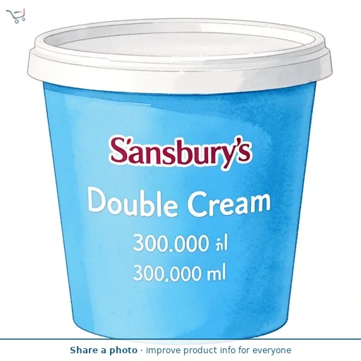Sainsbury's Double Cream 300ml