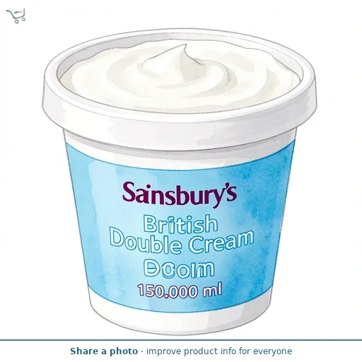 Sainsbury's British Double Cream 150ml