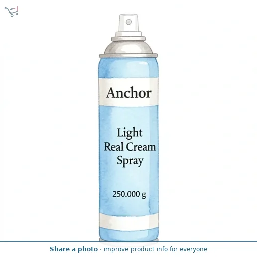 Anchor Light Real Cream Spray 250g