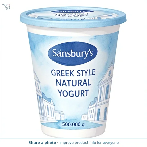 Sainsbury's Greek Style Natural Yogurt 500g