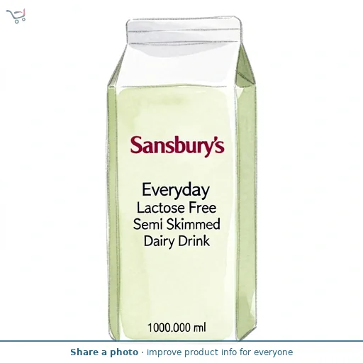 Sainsbury's Everyday Lactose Free Semi Skimmed Dairy Drink 1L
