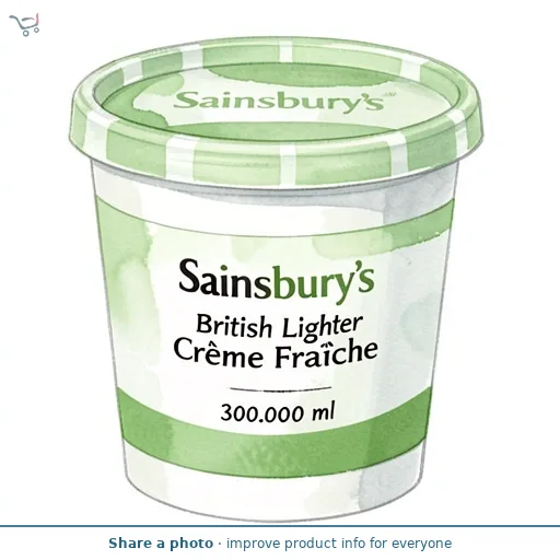 Sainsbury's British Lighter Crème Fraîche 300ml