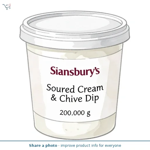 Sainsbury's Soured Cream & Chive Dip 200g