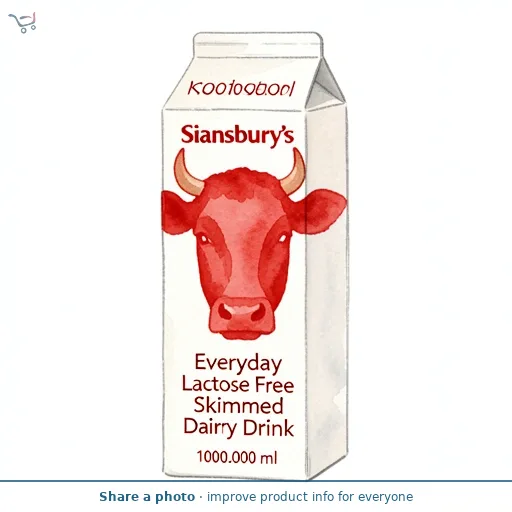 Sainsbury's Everyday Lactose Free Skimmed Dairy Drink 1L