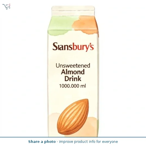 Sainsbury's Unsweetened Almond Drink 1L