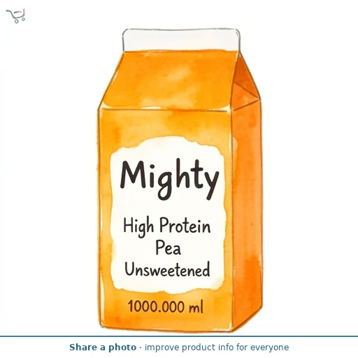 Mighty High Protein Pea Milk Alternative Unsweetened 1L