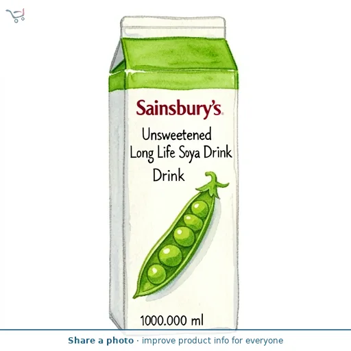Sainsbury's Unsweetened Long Life Soya Drink 1L