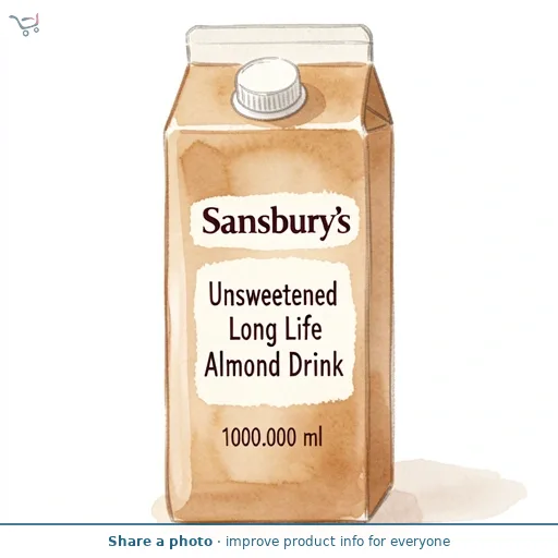 Sainsbury's Unsweetened Long Life Almond Drink 1L