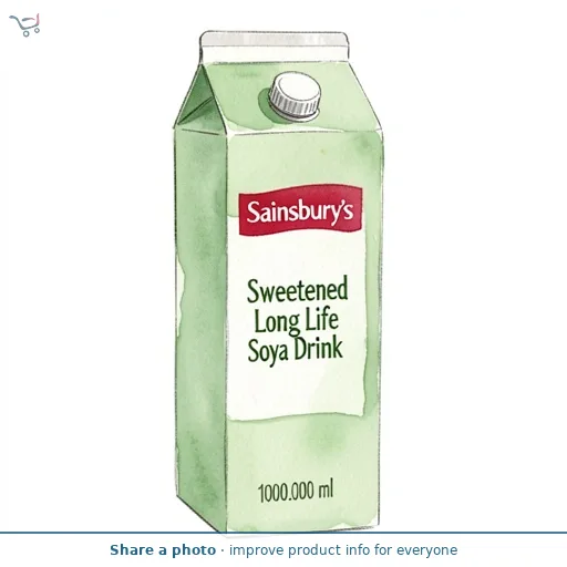 Sainsbury's Sweetened Long Life Soya Drink 1L
