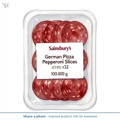 Sainsbury's German Pizza Pepperoni Slices x32 100g