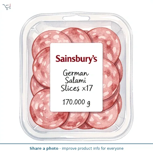 Sainsbury's German Salami Slices x17 170g