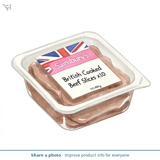 Sainsbury's British Cooked Beef Slices x10 115g