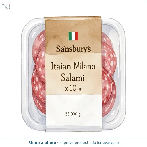 Sainsbury's Italian Milano Salami Slices x10 53g
