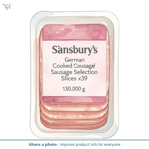 Sainsbury's German Cooked Sausage Selection Slices x39 130g