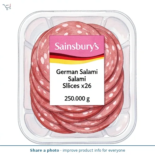 Sainsbury's German Salami Slices x26 250g