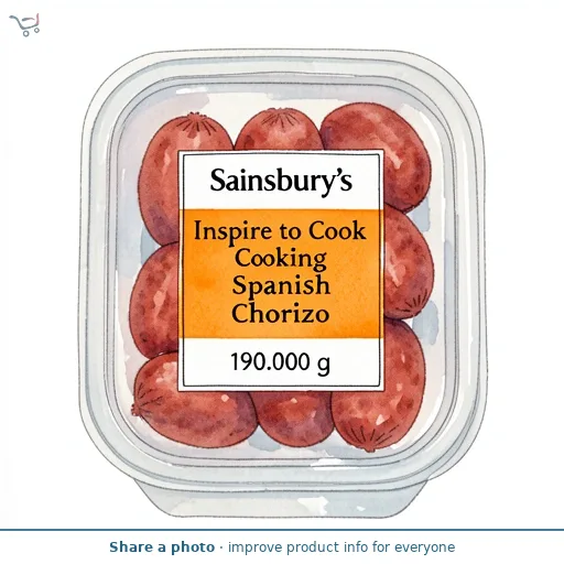 Sainsbury's Inspire to Cook Cooking Spanish Chorizo 190g