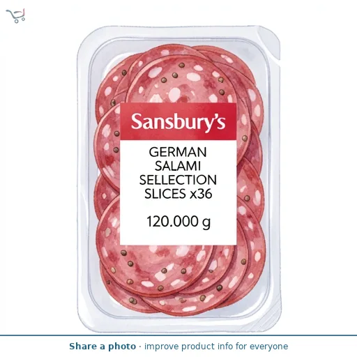Sainsbury's German Salami Selection Slices x36 120g