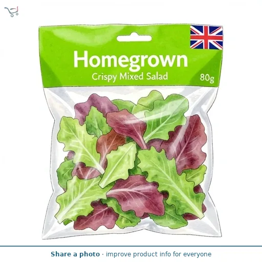 Homegrown Crispy Mixed Salad 80g