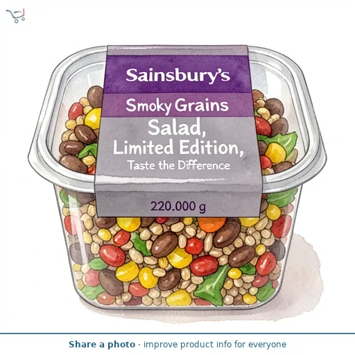 Sainsbury's Smoky Grains Salad, Limited Edition, Taste the Difference 220g