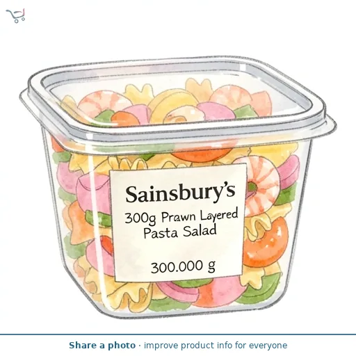 Sainsbury's 300g Prawn Layered Pasta Salad