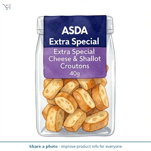 ASDA Extra Special Extra Special Cheese & Shallot Croutons 40g