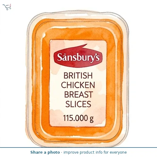 Sainsbury's British Chicken Breast Slices 115g