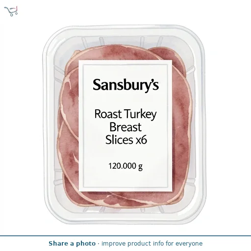 Sainsbury's Roast Turkey Breast Slices x6 120g